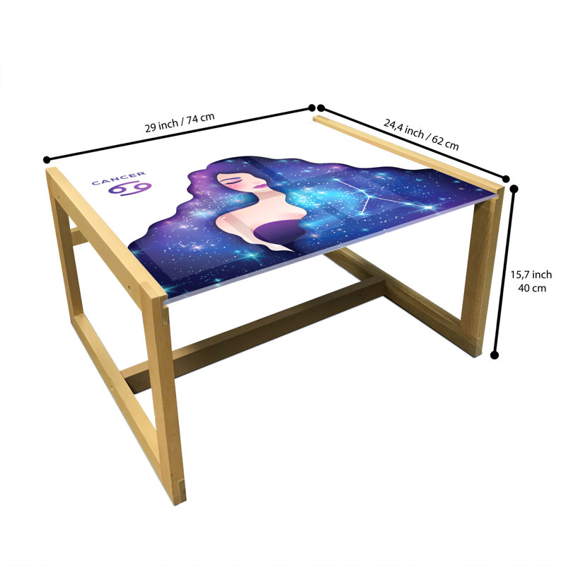 Janaya Sled Coffee Table, 62cm H x 74cm W x 40cm D