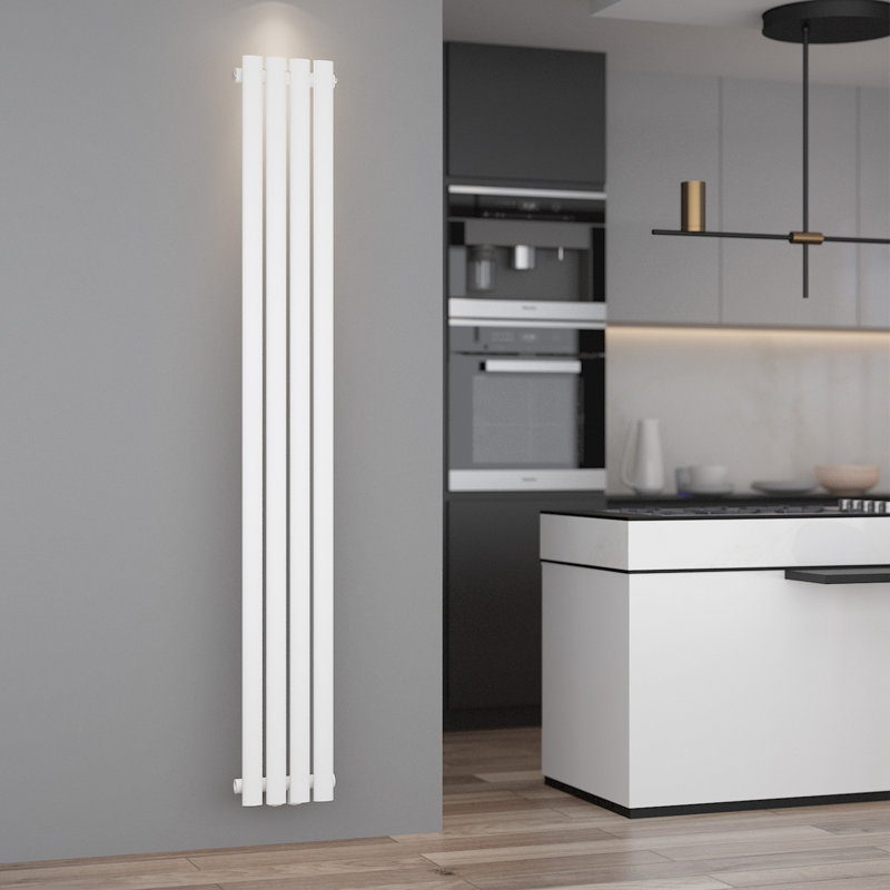 Roxanna Vertical Oval Panel Radiators, White
