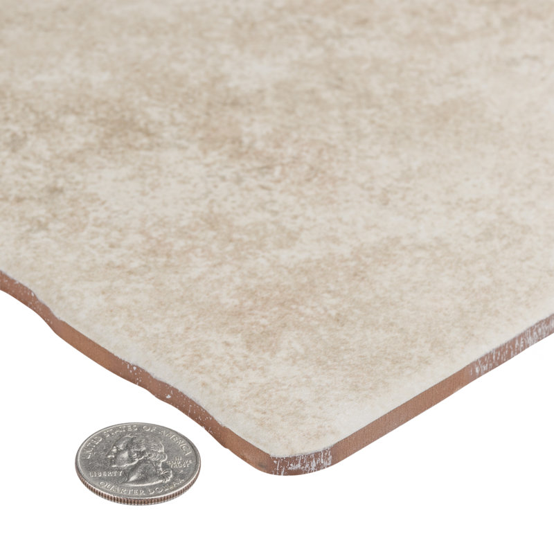 Costa 8" x 8" Ceramic Wall & Floor Tile, Beige