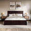 Lit bas en bois massif Patillo avec pied de lit assorti-979190133-969681290