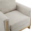 Fauteuil rembourré en tissu-2066708832