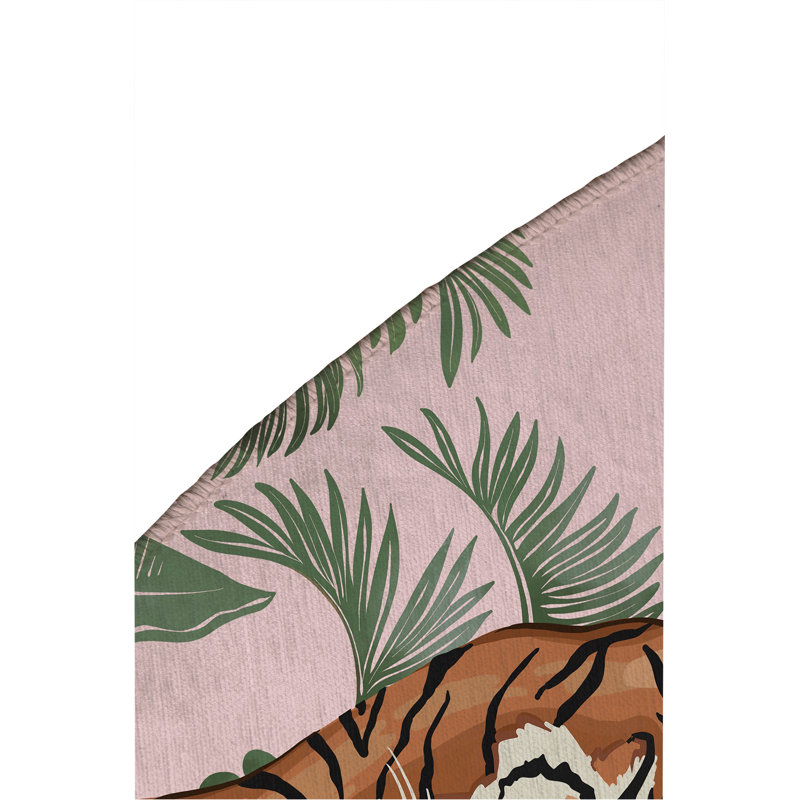 Tapis extérieur Rumble In the Jungle, Rond 5 pi