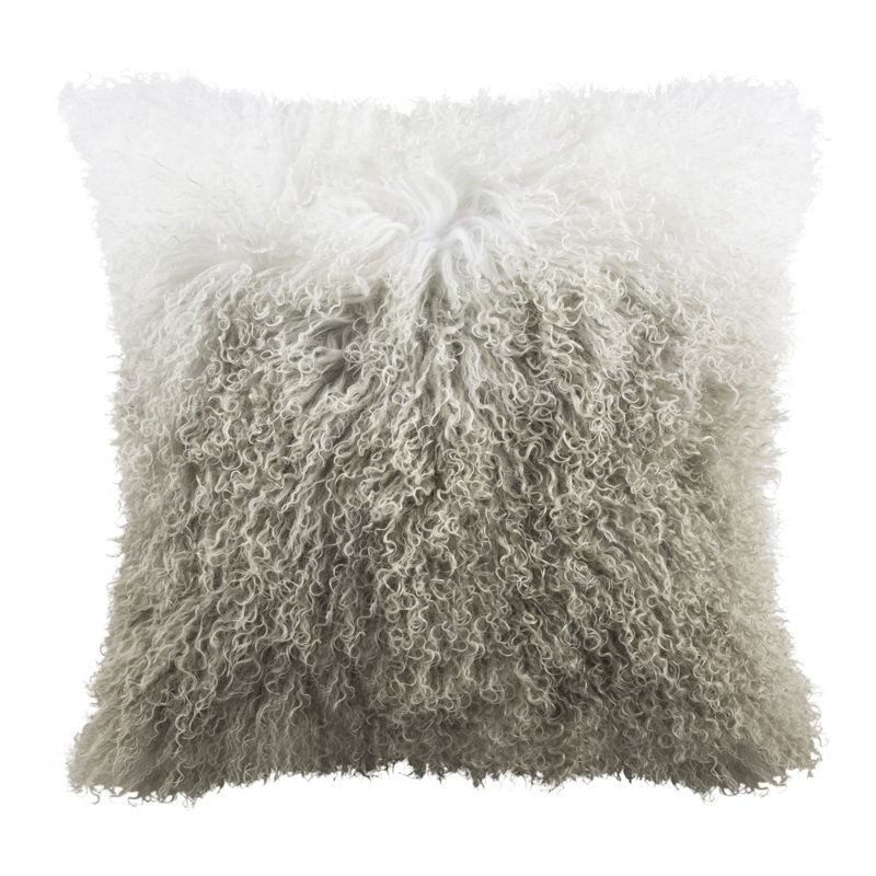 Suri Sheep Skin Faux Fur Throw Pillow