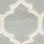Tapis bleu clair en laine touffeté à la main Carolene-1167294860