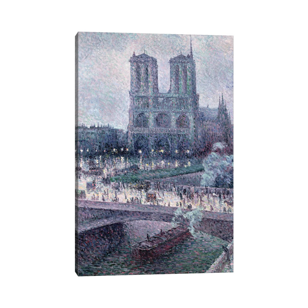 Notre Dame, C.1900 by Maximilien Luce - Wrapped Canvas Painting