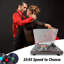 Tourne-disque à courroie CrosAudio Vintage avec sortie Bluetooth et cartouche AT-3600L, rouge