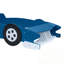 Lit plateforme simple en forme de voiture de course avec roues-79298917