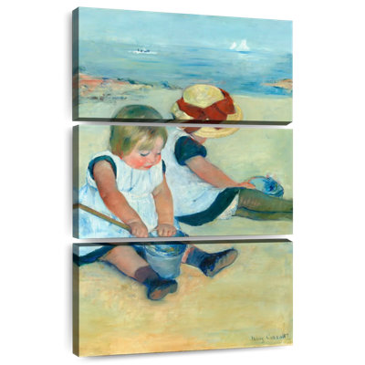 Leisha, enfants jouant sur la plage, 1884