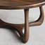 Table basse ronde de style chinois brun-130056157