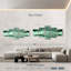 Glacier en malachite poli