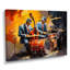 «Blue suit Jazz Duo Drums - Musician Wall Art Decor»-1405488884-1405488887