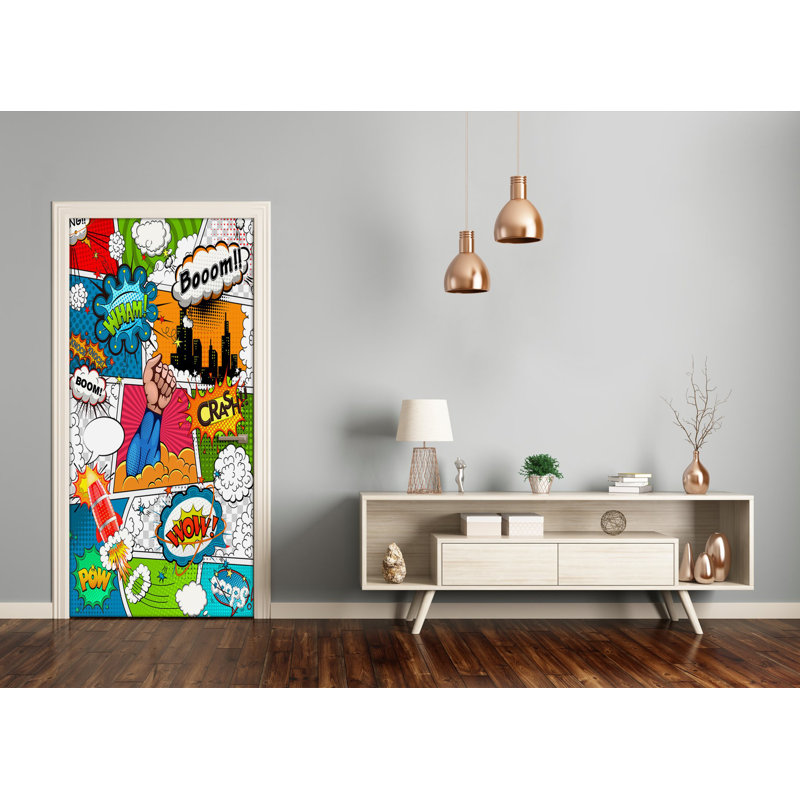 Comics Door Decal