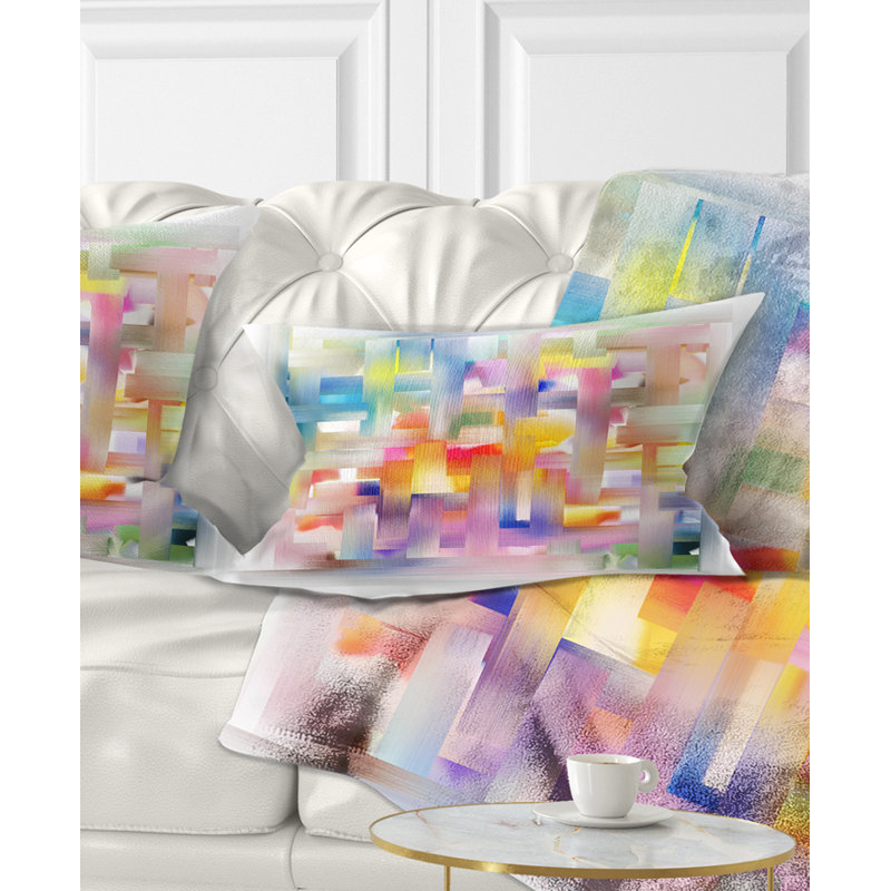 Motif coloré sans soudure - coussin imprimé abstrait