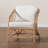 Triston Upholstered Rattan Armchair