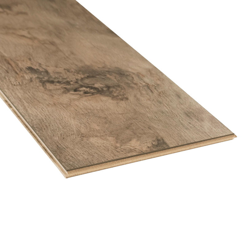 Mohawk Basics 8"x 47" x 8mm Laminate Flooring, Worn Dark Oak