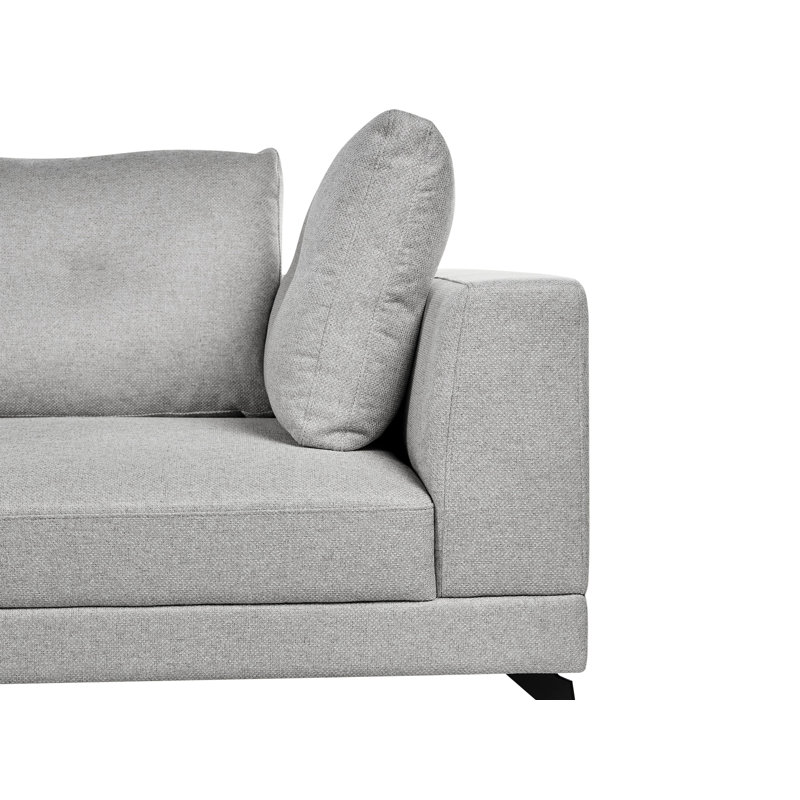 Bernardin 3 Seater Sofa & Chaise, Right Hand Facing, Grey