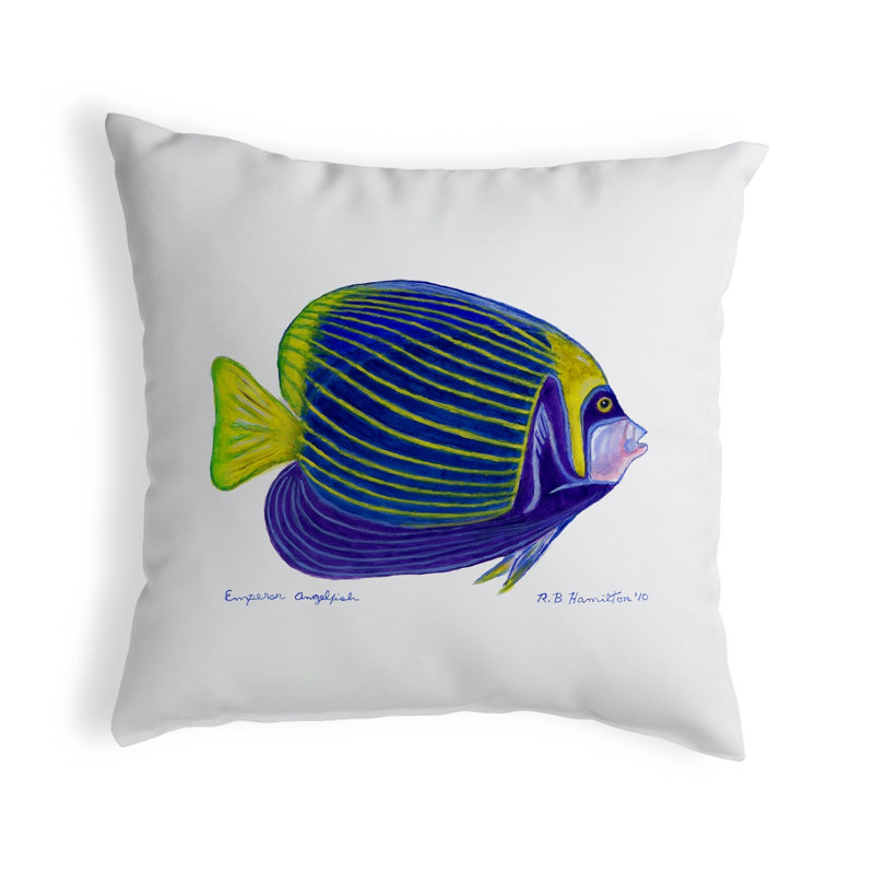  Housse et insert de coussin carré Emperor Angelfish, 18 po x 18 po