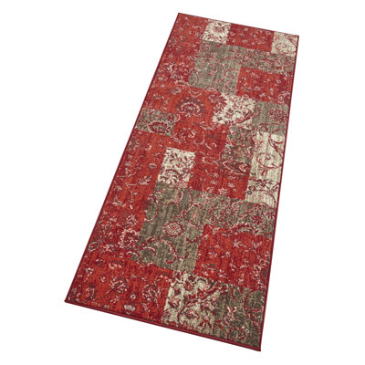 Celebration Kirie Flatweave Red/Brown Rug