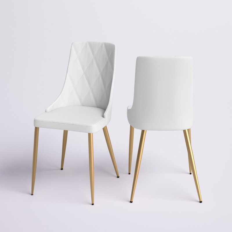 Chaise d'appoint Aticus, Blanc, 2