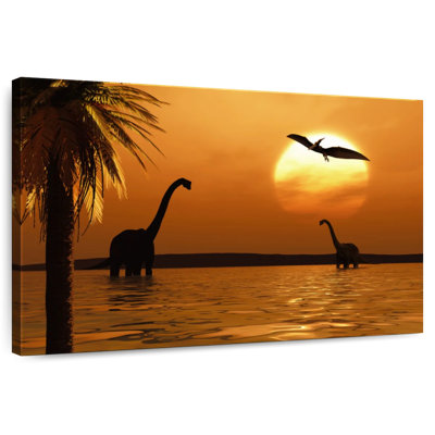 Gillard Dinosaurs Sunset