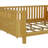 Queen-Sized Wooden Platform Bed, Low-Profile Wood Bed With Rails For Boys And Girls, Natural-1504227961