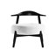 Chaise d'appoint en tissu avec pieds en bois