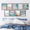 Tropical Détente / Calme, océan, plage, vagues, photographie côtière, décor moderne, 9 pièces