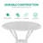 Ghevont Round Outdoor Bar Table Umbrella Hole , 30.98 " W 30.98 " D-2005255340