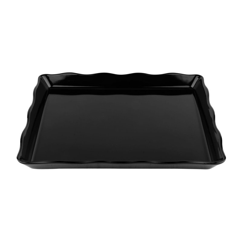 ML-155-W - Plateau de présentation 14 po x 11,5 po, profondeur 1,25 po, Noir