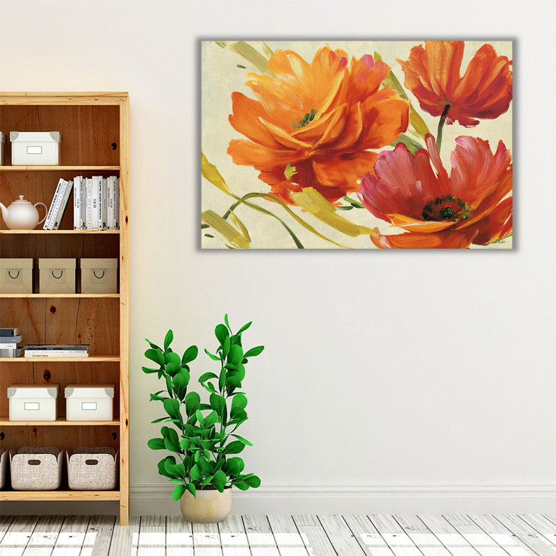 Flamboyant III - reproduction d'art sur toile, H 20 po x l 30 po