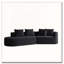Canapé modulaire surdimensionné en chenille avec 4 coussins décoratifs Chenille-318590518