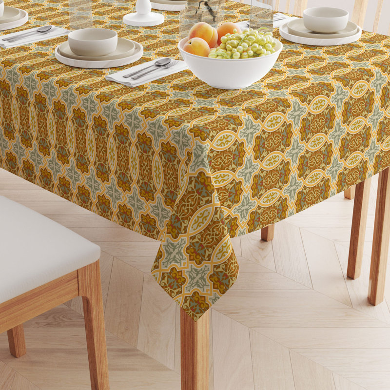 Floral 111 Cotton Tablecloths, 104" x 60"