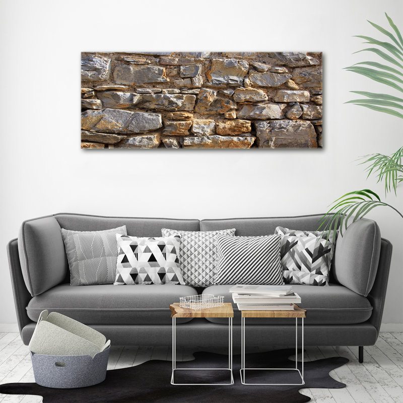 A Stone Wall - Wrapped Canvas Print