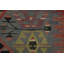 Vegetable Dye Kilim Geometric Area Rug 5x10