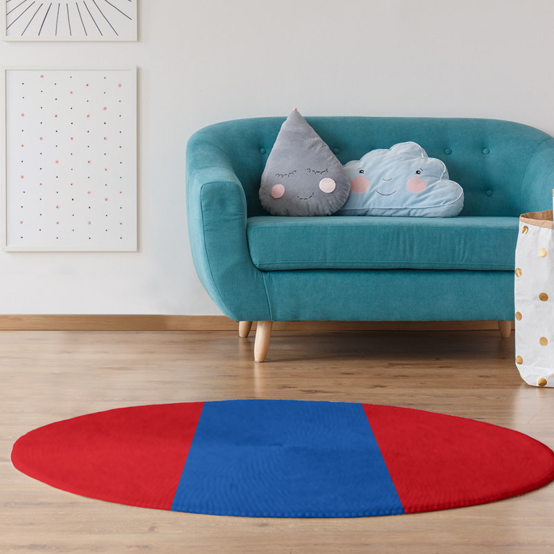 Chenille Indoor Rug, Round 5'