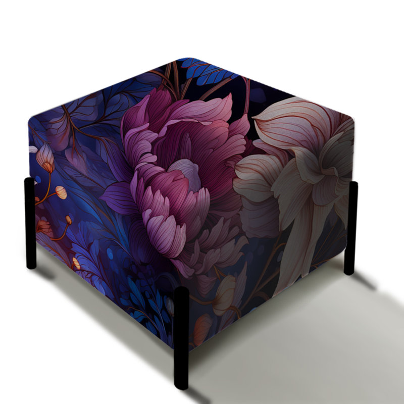 Repose-pieds Celestial Blue Pivoines Stellar Pure