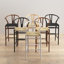 Tabouret de bar et de comptoir en bois massif Etta-1056858788-1056858798