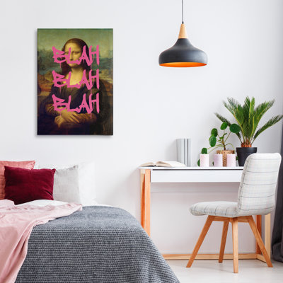 Graffiti Over Mona Lisa Canvas, design by Masters Redux