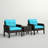 Earlville 2 - Person Patio Conversation Set with Cushions-1007490930