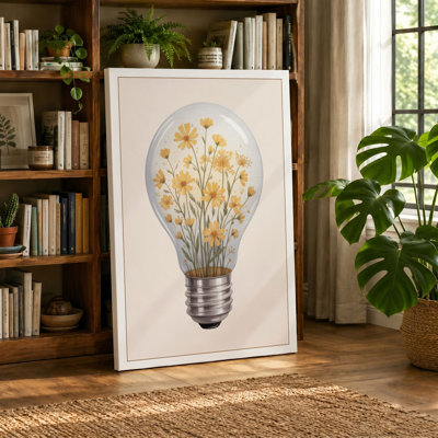 Bulb in Bloom Botanical - Wrapped Canvas
