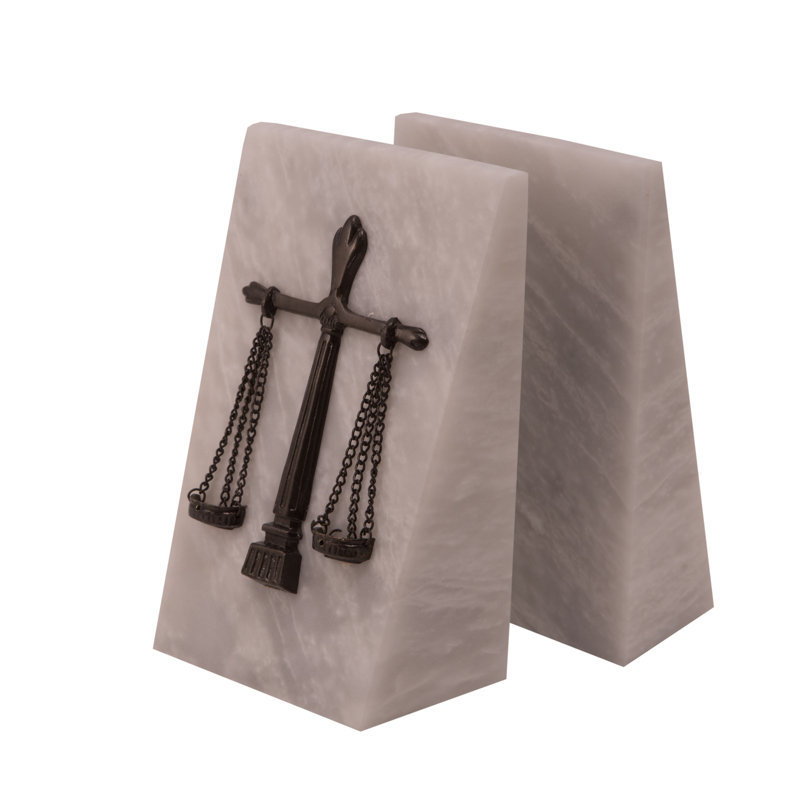 Modern & Contemporary Stone Non-Skid Bookends