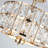 3-Light Crystal Ceiling Light Fixture Semi Flush Mount Chandelier with Drum Shade-1672267121