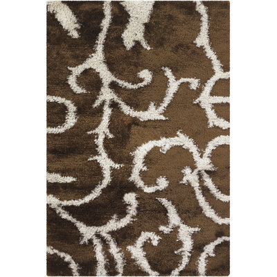Tapis brun/blanc Stockwell