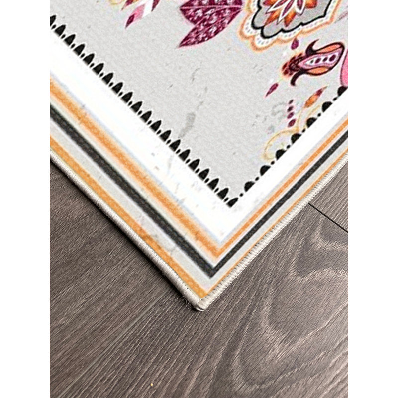 Tapis en coton Mireya, Carré 2 pi 7 po