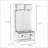 Coat Rack 3-in-1 Hall Tree with Bench, Shoe Rack, 2 Drawers, 4 Hooks | White | MDF