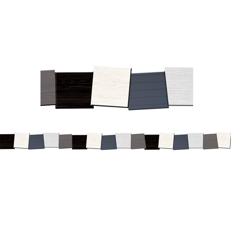 Bordure moderne découpée en bloc de style campagne moderne