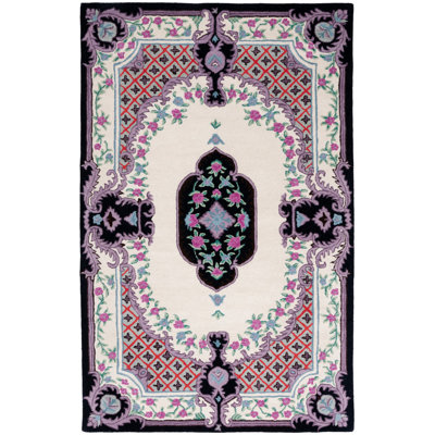 Dalayssa Hand Tufted Wool Floral Rug