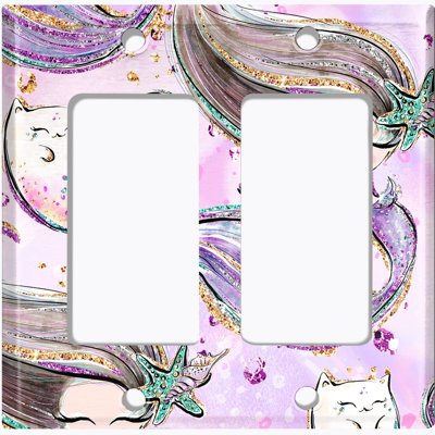 Patterned 2 - Gang Rocker Standard Wall Plate