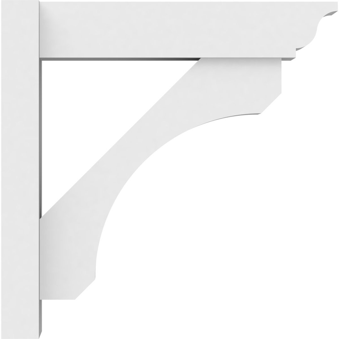 Legacy Architectural Grade PVC Outlooker with Traditional Ends Ekena Millwork Size(H x 