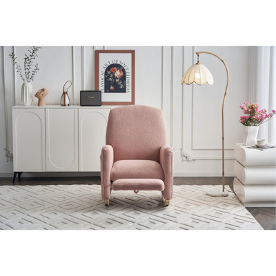 Chaise berçante en coton et lin